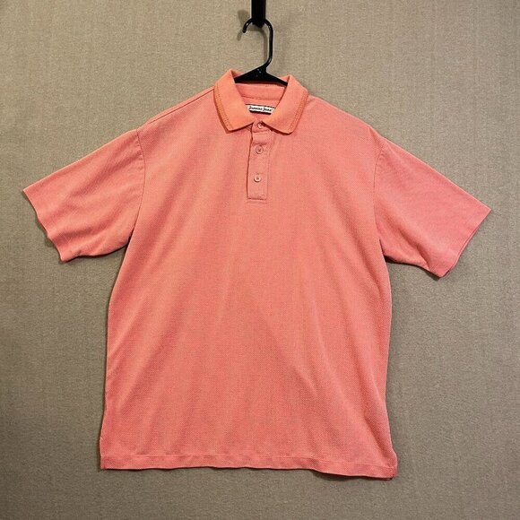 Jamaica Jaxx Polo Men's Medium Coral Orange Short Sleeves - Picture 1 of 12